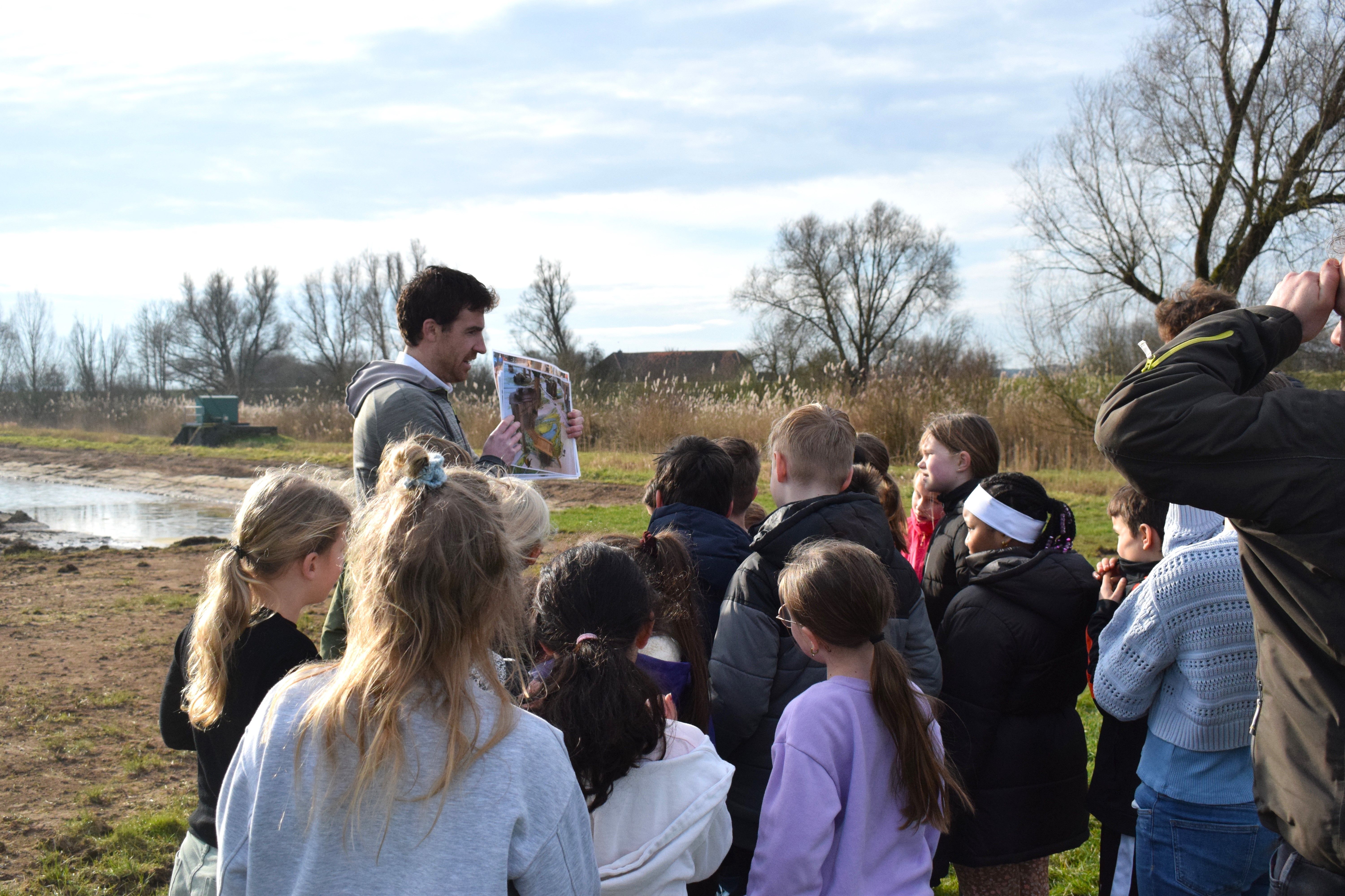 Excursie Ooijse Graaf, leerlingen van 't Bijenveld